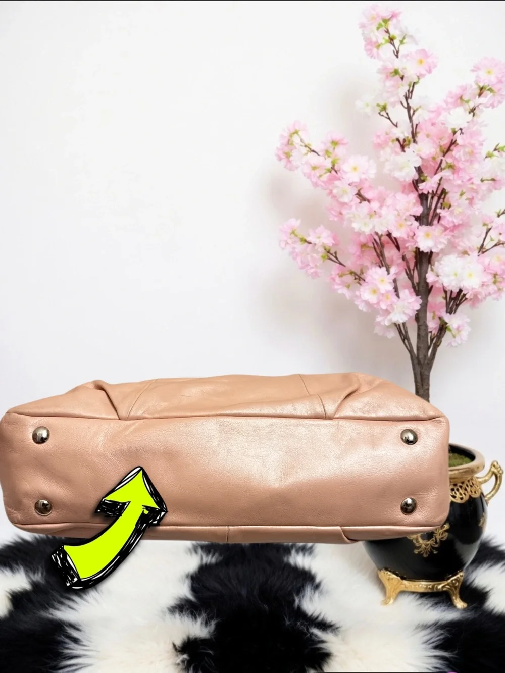 COACH SOHO LEATHER EAST WEST SATCHEL